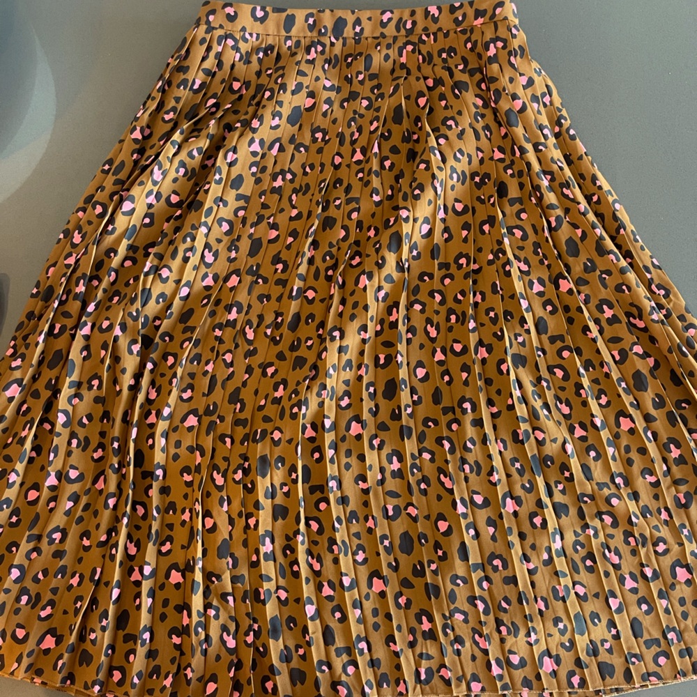 Cheetah print midi skirt